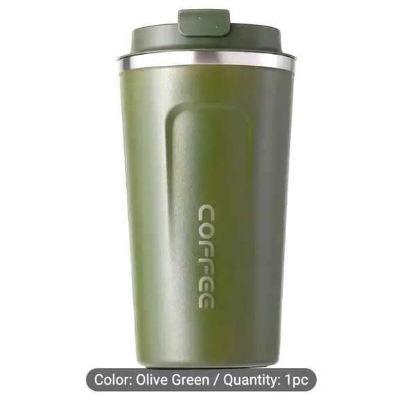 - Coffee Tumbler - Medium Sized Olive Green - Picture 12 of 12
